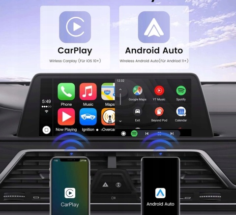 Adapter CarPlay Android Auto bezprzewodowy USB C