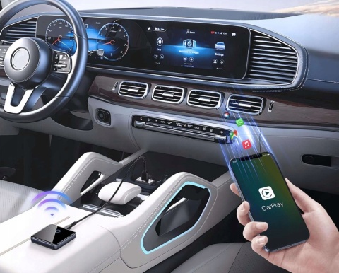 Adapter CarPlay Android Auto bezprzewodowy USB C