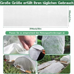 Agrowłóknina kaptury ochronne biały 2 x 5 cm 35 g/m²