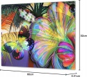 Deska kuchenna do krojenia antypoślizgowa hartowane szkło 60x52cm Motyl