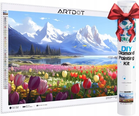 Haft Diamentowy malowanie diamentami 5D diamond painting Pejzaż 35x50 cm