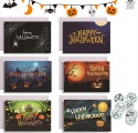 Kartki halloweenowe Happy Halloween z kopertami zestaw 6 sztuk