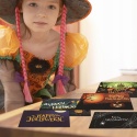 Kartki halloweenowe Happy Halloween z kopertami zestaw 6 sztuk