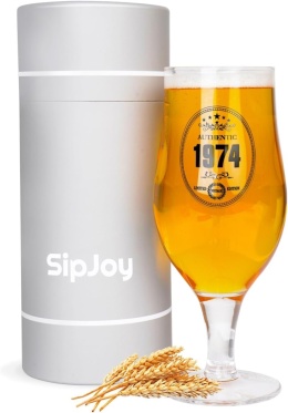 Kieliszek szklanka do piwa 350ml prezent na urodziny 1974 r.