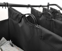 Kosz na pranie segregator z kółkami i wyjmowaną torbą 4x35L Czarny