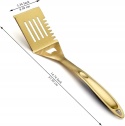 Łopatka Szpatułka Kuchenna Metalowa do grilla z Otworami Tęczowa 37,50cm