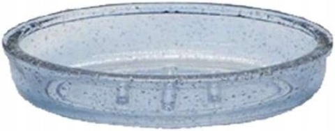 Mydelniczka pojemnik na mydło szklany ciemnoniebieski 15 x 9,5 x 3,2cm