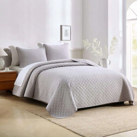 Narzuta bawełniana 250 x 270 cm + poszewki na poduszki 80x70cm 2szt