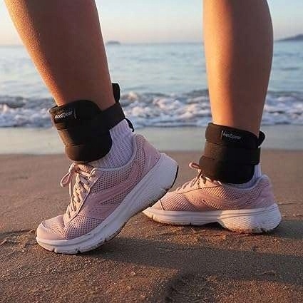 Obciążniki na nadgarstki i kostki do ćwiczeń i siłowni Unisex Czarny 2x3kg