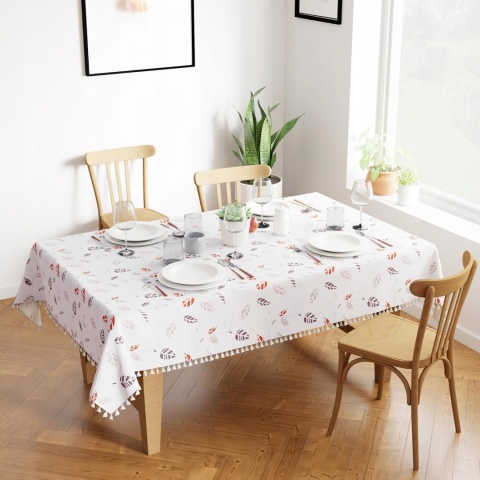 Obrus do stołu boho z frędzlami na stół 140x240 cm