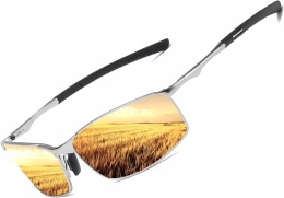 Okulary przeciwsłoneczne z polaryzacją metalowa oprawka Unisex