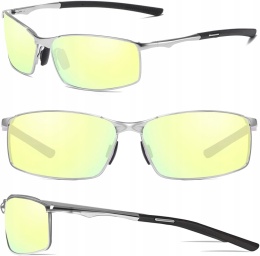 Okulary przeciwsłoneczne z polaryzacją metalowa oprawka Unisex