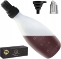 Pędzel silikonowy z dozownikiem 500 ml akcesorium do grilla 2w1