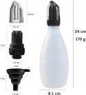 Pędzel silikonowy z dozownikiem 500 ml akcesorium do grilla 2w1