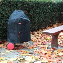 Pokrowiec na grilla o średnicy do 50cm ochrona UV wodoszczelny Czarny