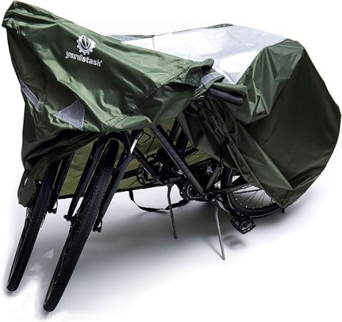 Pokrowiec na rower wodoodporny XL odblaskowa plandeka 208 x 111 cm