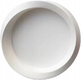 Popielniczka ceramiczna okrągła 9 x 9 cm Kolor Biały