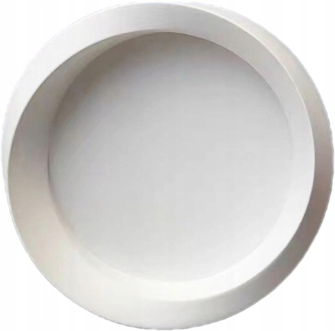 Popielniczka ceramiczna okrągła 9 x 9 cm Kolor Biały