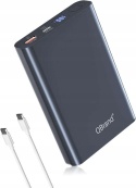 Power bank 20000mAh poręczny wydajny z szybkim ładowaniem USB C czarny