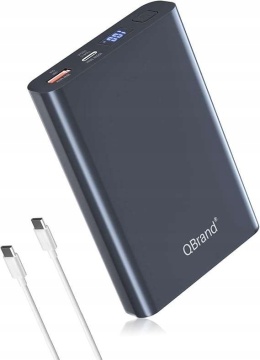 Power bank 20000mAh poręczny wydajny z szybkim ładowaniem USB C czarny