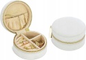 Pudełko na biżuterię Organizer na akcesoria Mini 8x4cm Perłowo-biały