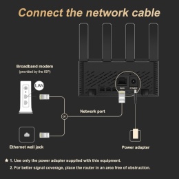 Router H3C Magic NX15 WiFi 6 dwupasmowy 1200 Mb/s Gigabit