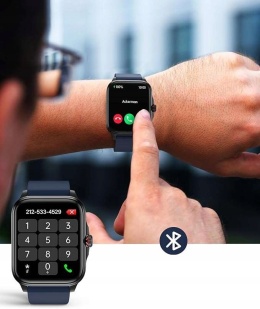 Smartwatch 1,91-calowy Bluetooth wodoodporny IP67 Czarny