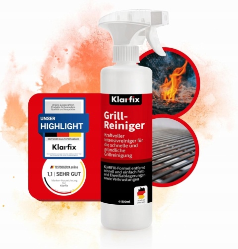 Spray płyn do czyszczenia rusztu grilla chemia niemiecka 500 ml Klarfix
