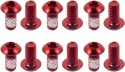 Śruby tarczy hamulcowej roweru M5x10mm Kolor czerwony Zestaw 12szt