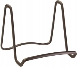 Stojak Podpórka do Książek Tabletów Uchwyt Metalowy 17,1x19,1x15,9cm brąz