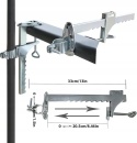Stojak na parasol ogrodowy przenośny do balustrad stołów 0-20 cm