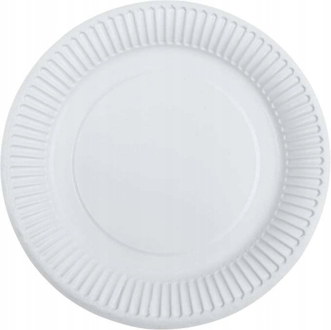 Talerze papierowe jednorazowe ekologiczne biodegradowalne 18cm 100szt