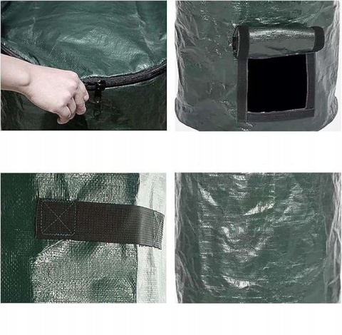 Torba Worek kompostowy do przechowywania odpadów organicznych 2szt 35x60cm