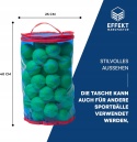 Torba na piłeczki tenisowe z kieszeniami niebieska 30 cm praktyczny zestaw