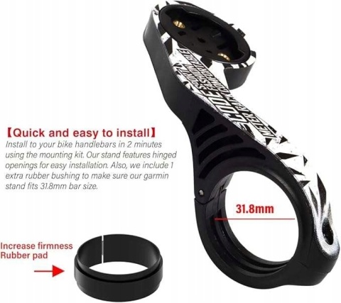 Uchwyt na rower do modeli Garmin Edge Uchwyt komputera rowerowego