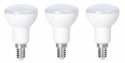 Żarówka LED E14 R50 6W 3000K ciepła biel kąt wiązki 120 stopni 3 sztuki