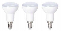Żarówka LED E14 R50 6W 3000K ciepła biel kąt wiązki 120 stopni 3 sztuki