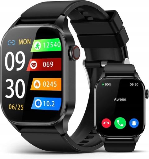 Zegarek sportowy Smartwatch Bluetooth Android iOS amoled IP67 2,04 cala