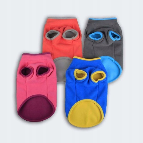 Bluza kamizelka ubranko dla psa polarowe sweterek ciepły różowy rozmiar S
