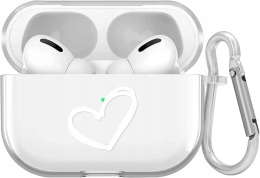 Etui ochronne Newseego kompatybilne z AirPods Pro przezroczyste silikonowe