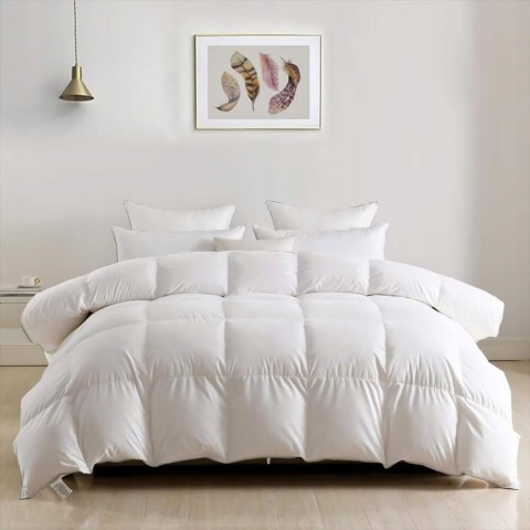 Kołdra zimowa 155x220 cm z puchu gesiego i pierza ciepla