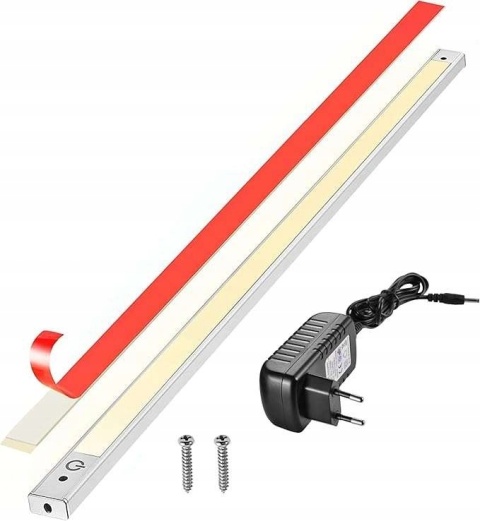 Lampa podszafkowa LED ciepły biel energooszczędna 60 cm 3000 K 1 szt.