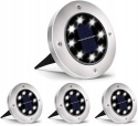 Lampy solarne LED ogrodowe wbijane wodoodporne IPX65 600mAh 11,5cm 4szt