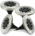 Lampy solarne LED ogrodowe wbijane wodoodporne IPX65 600mAh 11,5cm 4szt