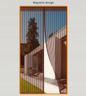 MOSKITIERA NA DRZWI BALKONOWE z MAGNESEM MOCNA 140x240cm CZARNa