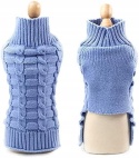 Sweter dla psa kota zwierząt domowych elastyczny rozmiar S niebieski