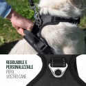 Uprząż szelki dla psa z uchwytem wytrzymałe Kolor czarny Rozmiar S
