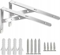 Wsporniki do półek metalowe ze stali podpórki kątowe 250x150 cm 2szt