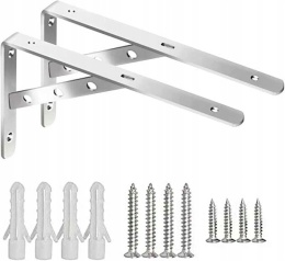 Wsporniki do półek metalowe ze stali podpórki kątowe 250x150 cm 2szt