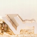 Zabawka dla chomika Drewniana drabina 25,5 dł. 11 szer. 13 wys cm